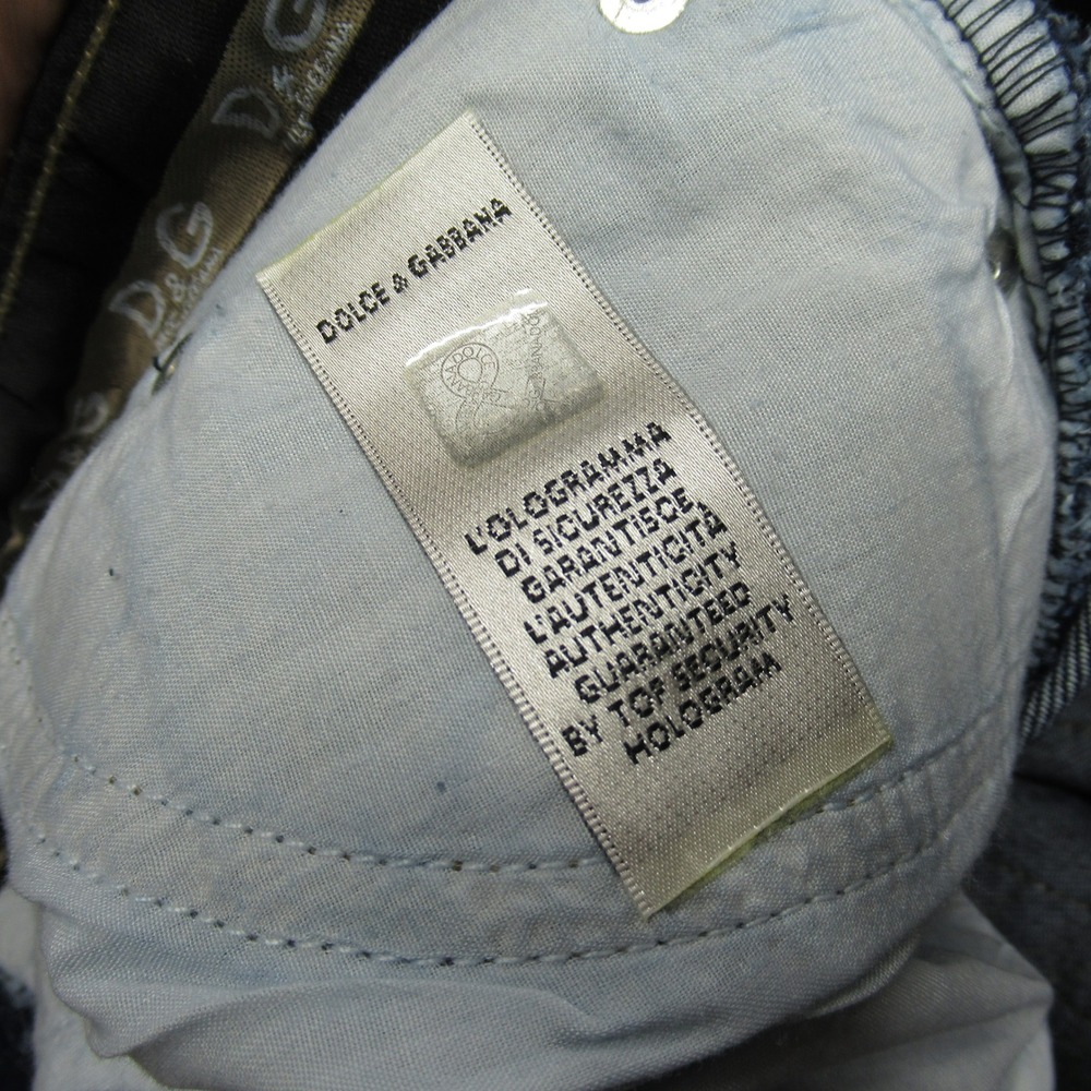 Dolce & Gabbana Jeans Mens 33x32.5 Boot Cut Dark Wash Denim Made in Italy - Picture 7 of 15